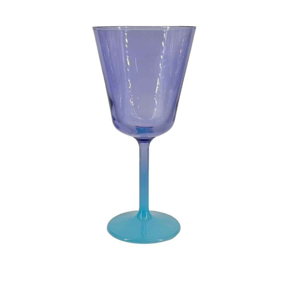 anthropologie tandy wine glass blue purple discontinued